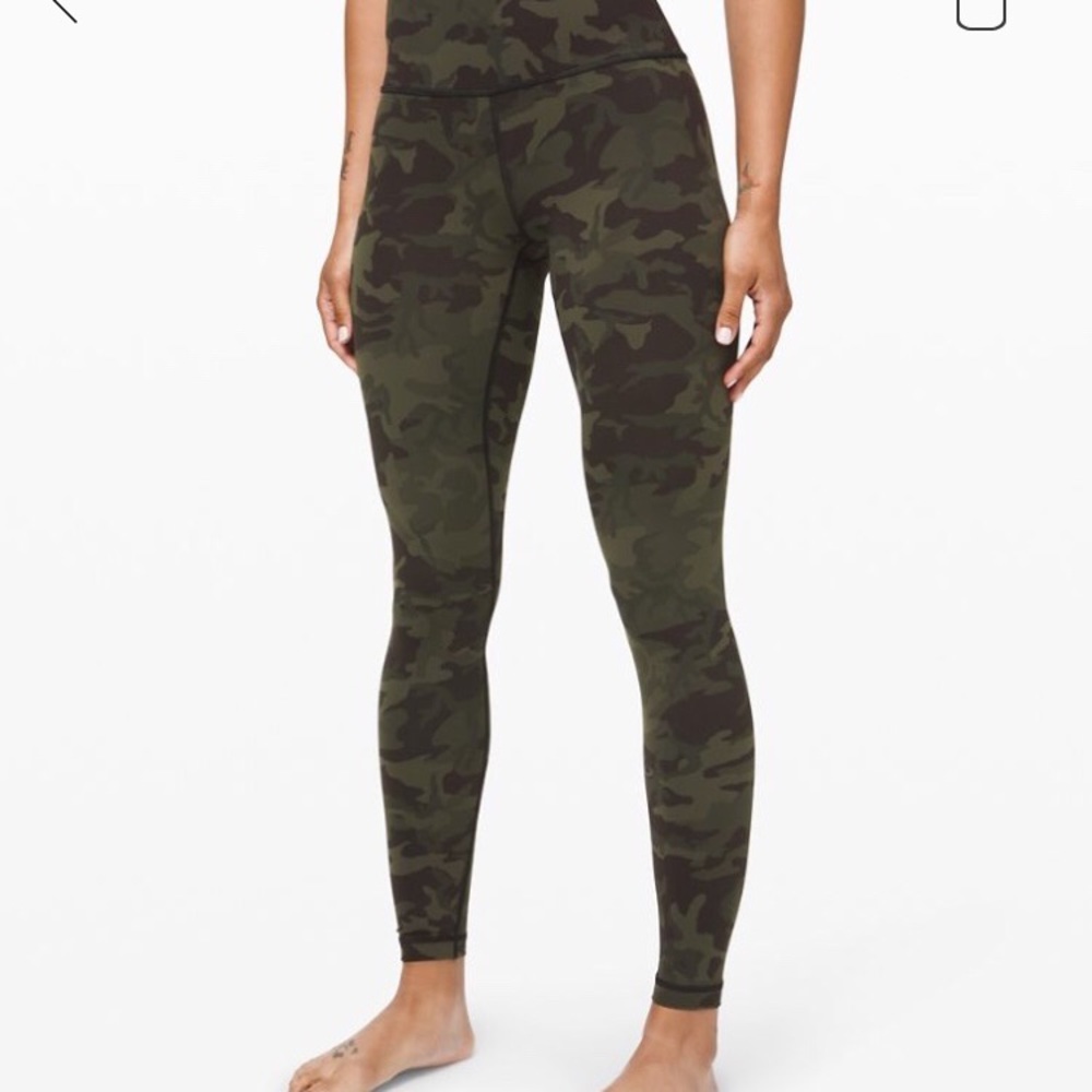 Camo Lululemon Wunder Under High-Rise Tight